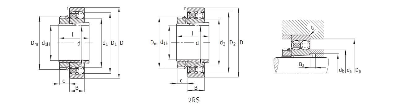 adapter sleeve self aligning ball Bearings 