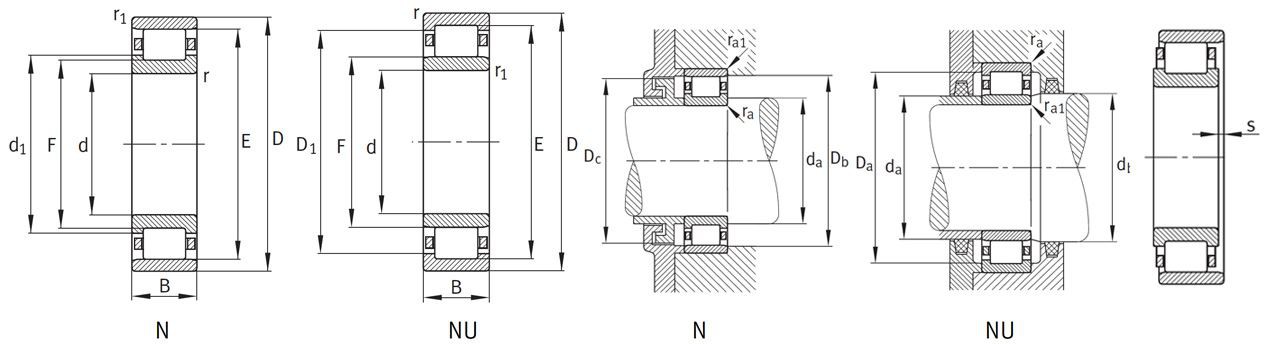 high speed cylindrical roller bearings