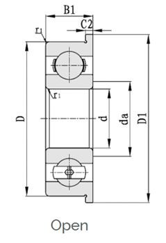 open flange bearing
